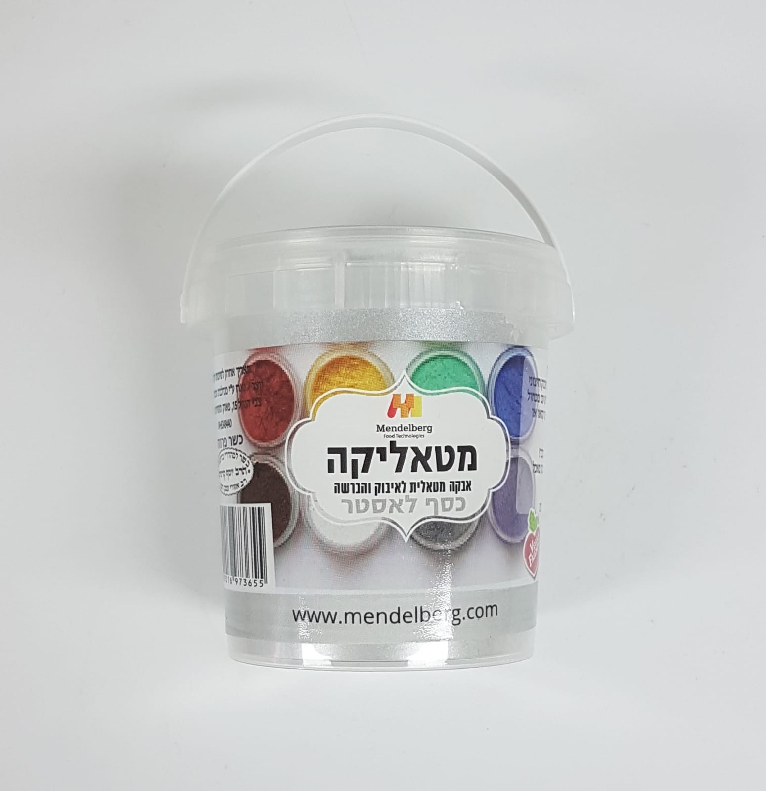 אבקת איבוק מטאלית כסף לאסטר 100 סמ"ק