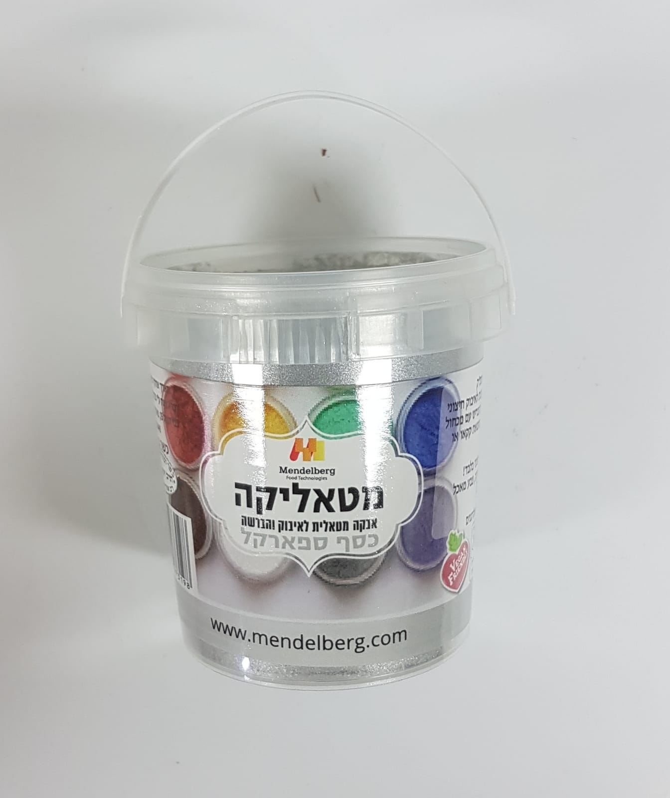אבקת איבוק מטאלית כסף ספארקל 100 סמ"ק